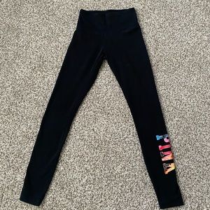 Pink leggings- black size XS
